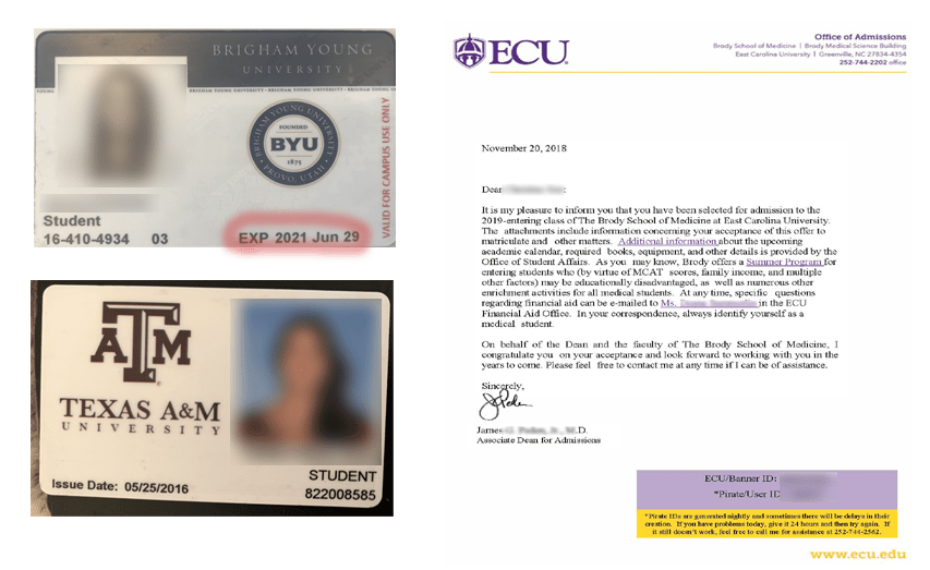 Proof of student status